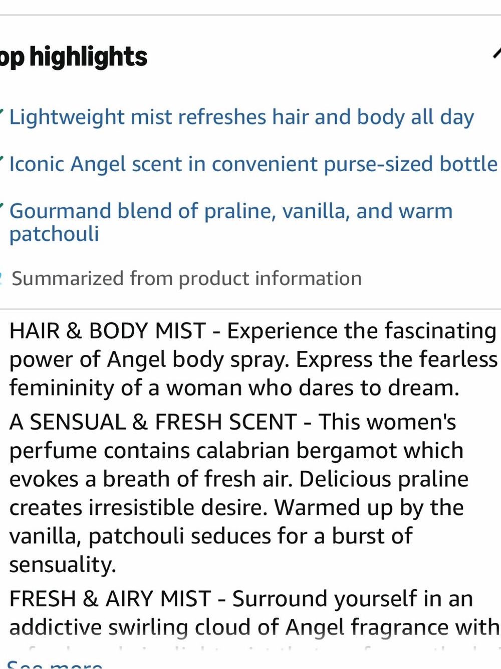 Mugler Angel Hair & Body Fragrance Mist — Lavender Blue Packaging - Picture 6 of 6